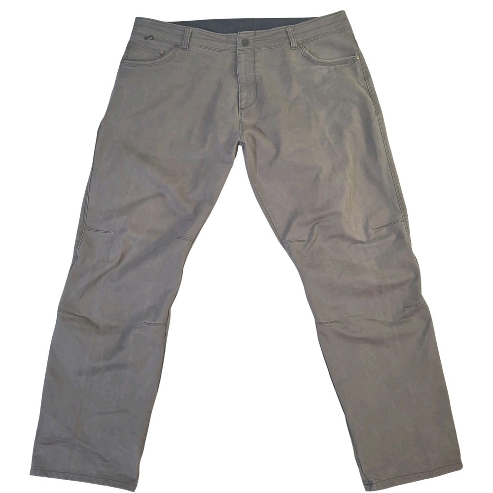 Kuhl Rydr Pants Men's 42x32 Brown Hiking Outdoor Articulated Knees Euro Twill